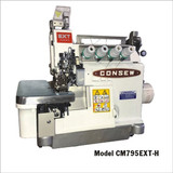 Consew CM795EXT-H High Speed 5 Thread Overlock Machine with Complete Fully Assembled Table and Servo Motor Included