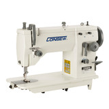 Consew CN2053R-2A Zig-Zag Single Needle Drop Feed Sewing Machine with Table and Servo Motor
