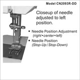 Consew CN2093R-DD Single Needle Drop Feed Zig-Zag Sewing Machine with Complete Tabling