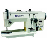 Consew CN2093R-DD Single Needle Drop Feed Zig-Zag Sewing Machine with Complete Tabling
