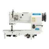 Consew Premier P2339RB-1 Heavy Duty Double Needle Upholstery Compound Walking Foot Sewing Machine Complete with Table and Servo Motor