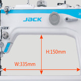 Jack 2060GHC-4Q Single Needle Direct Drive Automatic Compound Walking Foot Sewing Machine Heavy Duty Lockstitch with Complete Fully Assembled Tabling Included