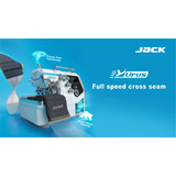 Jack C7-4-M03-333 High Speed 4 Thread Overlock Machine with Complete Fully Assembled Tabling Included