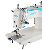 Jack F5 Single Needle Direct Drive Lockstitch Industrial Sewing Machine with Complete Fully Assembled Tabling Included