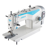 Jack F5-HL-7 Single Needle Double Capacity Hook Direct Drive Lockstitch Industrial Sewing Machine with Complete Fully Assembled Tabling Included