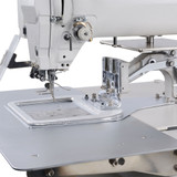 Jack T2210-DII Single Needle Direct Drive Computer-Controlled Pattern Tacking Machine with Complete Fully Assembled Tabling Included