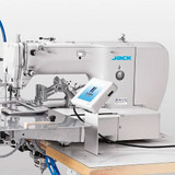 Jack T2210-DII Single Needle Direct Drive Computer-Controlled Pattern Tacking Machine with Complete Fully Assembled Tabling Included