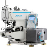 Jack T373G-Z Button Sewing Machine with Complete Fully Assembled Tabling Included