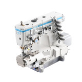 Jack K6-A-UT 3-Needle Cylinder Bed Coverstitch Machine with Complete Fully Assembled Tabling Included