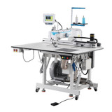 Jack M5-F11AF13F25-X Large Field CNC Template Sewing Machine with Laser Positioning System with Complete Fully Assembled Tabling Included