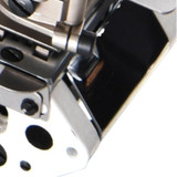 Jack 8740C-460-02-D-AW2S 4-Needle 6-Thread Industrial Flatseamer Sewing Machine with Complete Fully Assembled Tabling Included