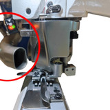 Jack 8740C-460-02-D-AW2S 4-Needle 6-Thread Industrial Flatseamer Sewing Machine with Complete Fully Assembled Tabling Included