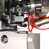 Jack 8740C-460-02-D-AW2S 4-Needle 6-Thread Industrial Flatseamer Sewing Machine with Complete Fully Assembled Tabling Included