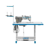 Jack Z7-181000 Single Needle Heavy Duty AI Walking Foot Lockstitch Sewing Machine with Complete Fully Assembled Tabling Included