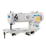 Consew P1510RB-14 Single Needle 14" Long Arm Walking Foot Lockstitch Sewing Machine with Complete Fully Assembled Table and Servo Motor Included