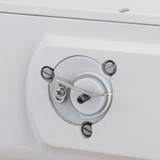 Consew P1510RB-14 Single Needle 14" Long Arm Walking Foot Lockstitch Sewing Machine with Complete Fully Assembled Table and Servo Motor Included