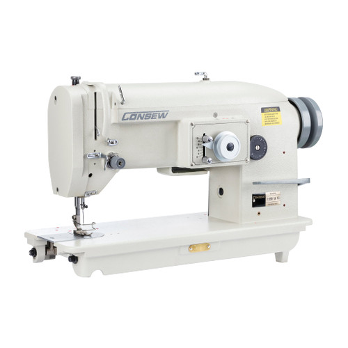 Consew 199RB-2A-1 Zig-Zag Single Needle Drop Feed Large Bobbin Sewing Machine with Table and Servo Motor