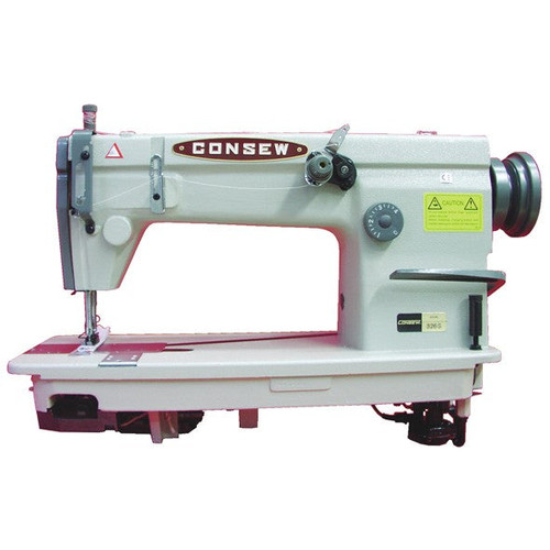 Consew 326D-1 Double Needle Heavy Duty Double Chainstitch Sewing Machine with Table and Servo Motor​