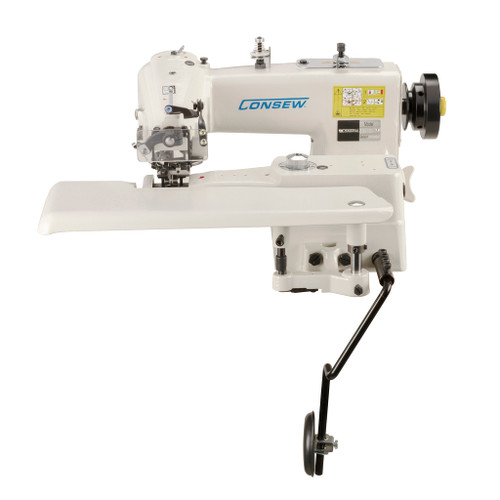 Consew CM-101-1 Industrial Blindstitch Hem Stitch Single Thread Hemmer Machine Complete with Table and Servo-Motor