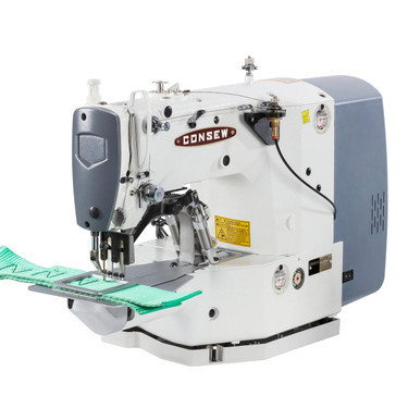  Consew CM-1900HS-XL Single Needle Direct Drive Computer-Controlled Bar Tacking Machine with Complete Tabling 