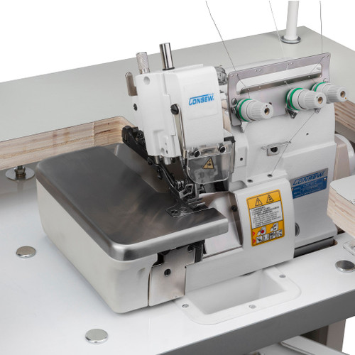 Consew CM793-2 High Speed 3 Thread Overlock Machine with Complete Fully Assembled Table and Servo Motor Included