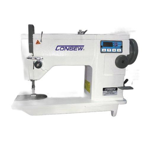 Consew CN2073R-DSM Single Needle Drop Feed Zig-Zag Sewing Machine with Table and Servo Motor
