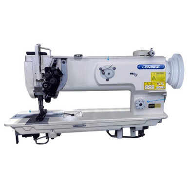  Consew P1565RBL-14 Single Needle Compound Walking Foot Sewing Machine with Table and Servo Motor 