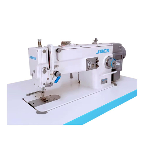 Jack 1530D-CQ Zig-Zag Heavy Duty Single Needle Direct Drive Industrial Sewing Machine with Complete Fully Assembled Tabling Included