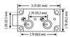 Right hand version shown with dimensions.