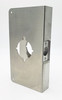 Wrap Around Plate Stainless Steel 2 3/8 Backset 1 3/8" Thick Door Repair Remodel