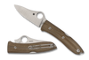 SPYDERCO SPYOPERA™ BROWN CANVAS MICARTA M390