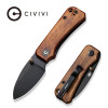 CIVIVI Baby Banter Thumb Stud Knife Wood Handle (2.34" Nitro-V Blade) - C19068SB-2
