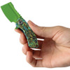 Kansept Knives Mini Korvid Liner Lock Knife Undead G-10 (1.5" Green)