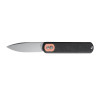 Vosteed Knives Corgi - Trek Lock Knife (2.99" 14C28N Blade & Black Micarta Handle) - CG3SVM2