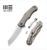 WE Knife Co. RekkeR Frame Lock Knife BB Titanium (3.6" BB Satin) WE22010G-2