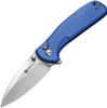 SENCUT ArcBlast Flipper Button Lock Knife Blue Aluminum (2.9" Satin) S22043B-3
