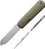 CIVIVI Sendy Liner Lock Spey Point Knife Green/Red G-10 (2.8" Satin) C21004B-1