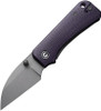 CIVIVI Baby Banter Wharncliffe Liner Lock Knife Purple Micarta (2.34" Stonewash)