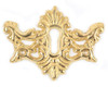 Cast Brass Victorian Keyhole Escutcheon
