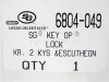 Sargent & Greenleaf 6804 Key Operated Safe Lock