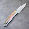 TRM Atom 3D Contoured G10 Rainbow Trout Scales - 20CV Blade - Made In USA