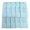 10 Pack Blue Safe Deposit Envelope Snap Closure 2x3 Key Bank