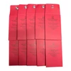 10 Pack Red Safe Deposit Envelope Snap Closure 2x3 Key Bank