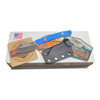 Hellbender Blade Co. New Small Fixed Blade Knife Magnacut Blue G10