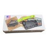 Hellbender Blade Co. New Small Fixed Blade Knife Magnacut Yellow G10