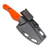 Creely Blades Minnow Magnamax Blade Orange 3D Printed Scales Kydex Sheath