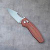 TRM Autumn Orange Micarta 3D Bulldog With Magnacut Blade-Made In USA
