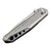 Noc Knives Blade Show 2026  Dark Feather MT-27 M390 Stonewashed Modified Sheepsfoot Blade, Blasted Titanium Handles, Reversible Clip