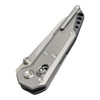 Noc Knives Blade Show 2026  Dark Feather MT-27 M390 Stonewashed Modified Sheepsfoot Blade, Blasted Titanium Handles, Reversible Clip