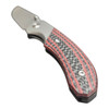 Miguron Knives Centurion II Folding Knife 3.5" M390 Blade Titanium And Green Carbon Fiber Handle Tactical Survival Pocket Knife MGR-609RDII